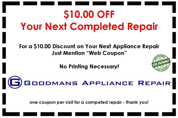 Coupon for Appliance Repair